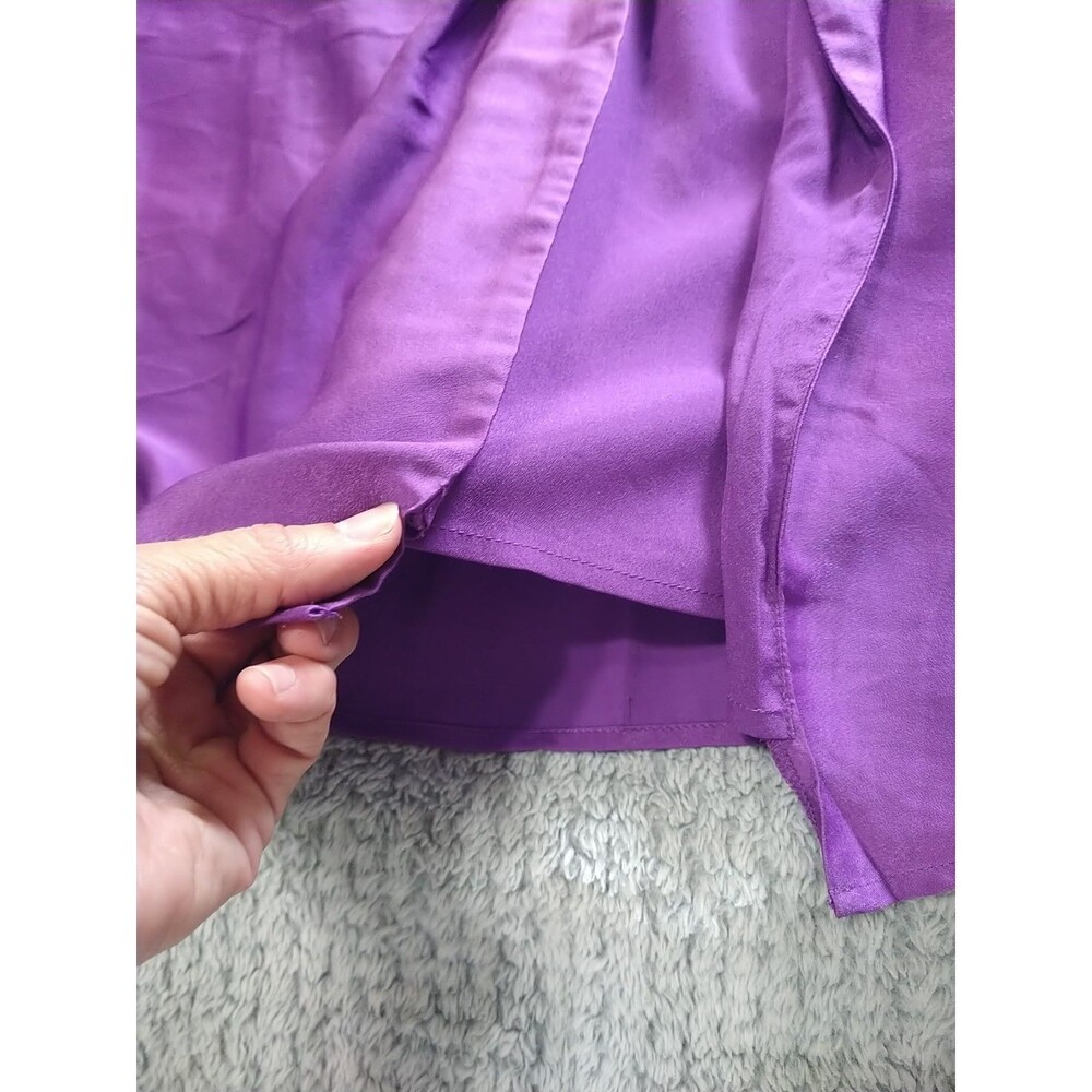 Fashion Nova Strapless Purple Maxi Side Slit Dress Nwt Purple Y2K City - Picture 13 of 14